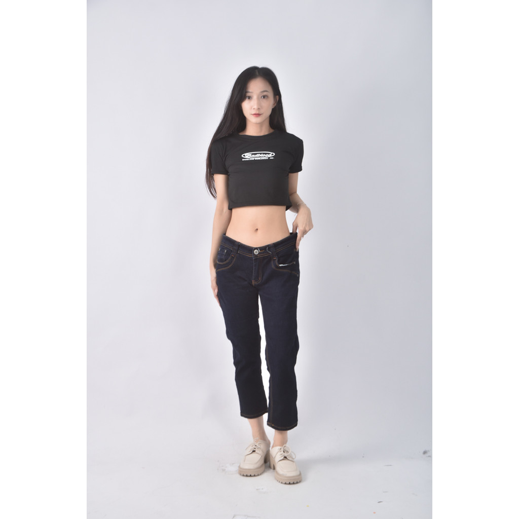 (XL) newlover industry丹寧牛仔棉質純棉藍色長褲二手衣, , large