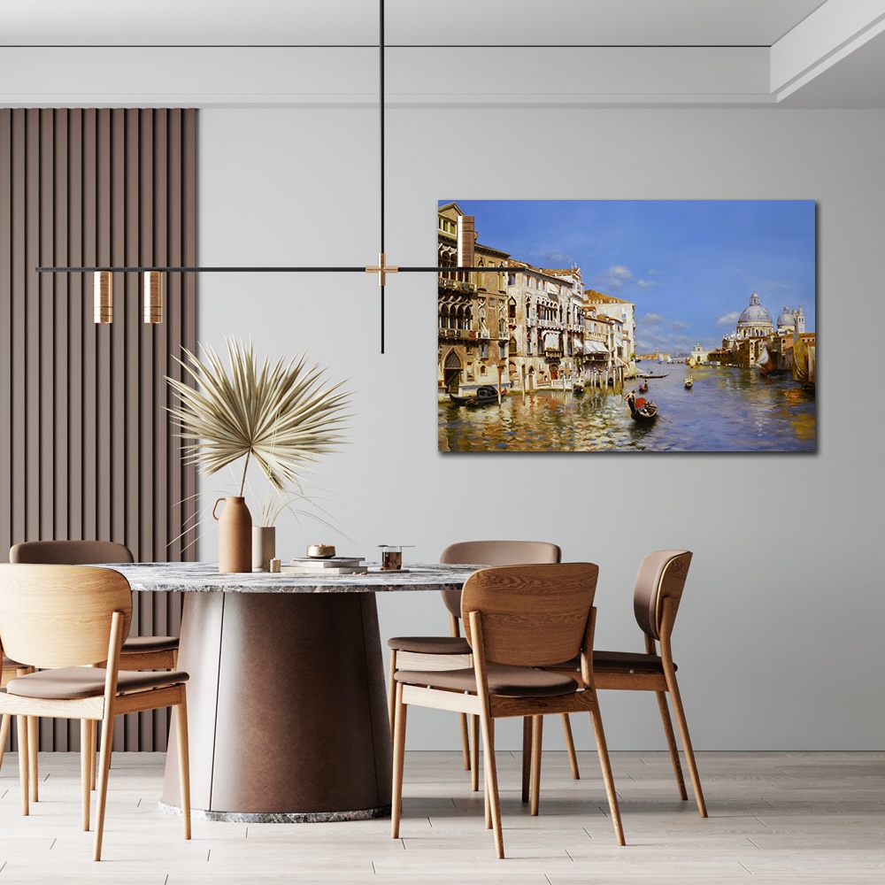 【御畫房】威尼斯之三 國家一級畫師手繪油畫60×90cm(VF-18), , large