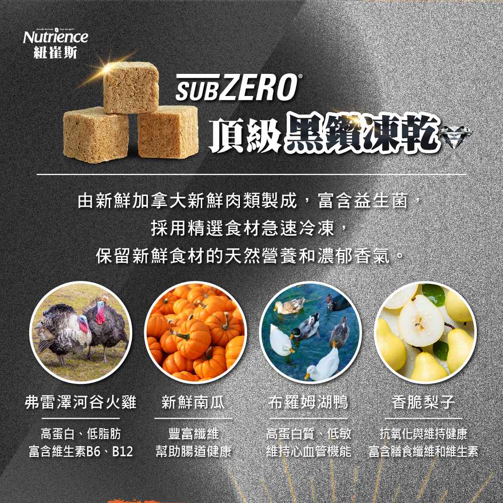 【拉拉寵物小舖】紐崔斯 貓飼料 低敏無榖貓＋凍乾【美膚鴨肉＋梨子】4.5公斤 單一蛋白黑鑽系列, , large