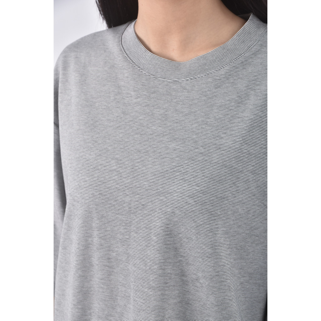 (L) uniqlo質感棉質圓領黑色短袖上衣二手衣, , large