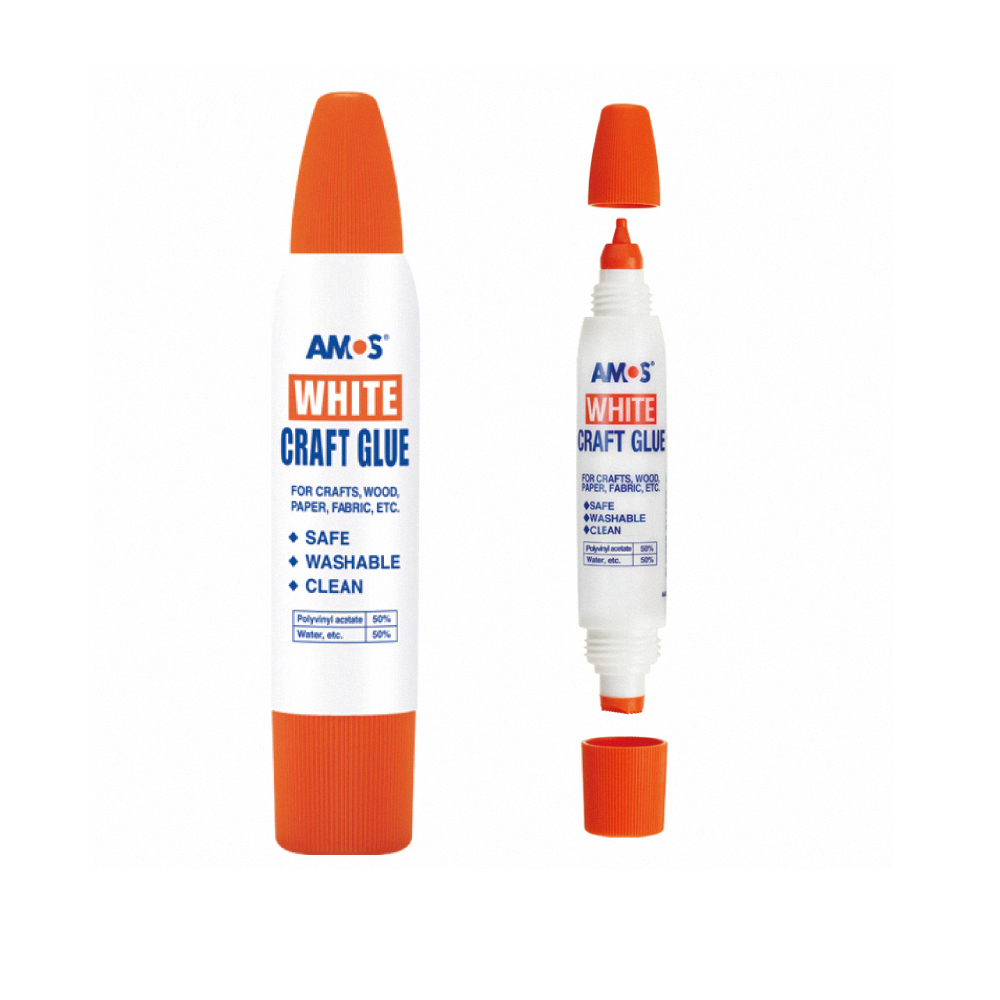 【韓國AMOS】雙頭白膠34mlx12支裝/盒, , large