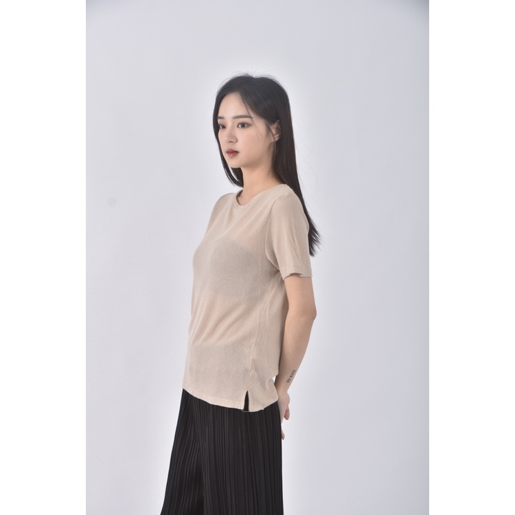 (S) pazzo杏色短袖上衣二手衣, , large