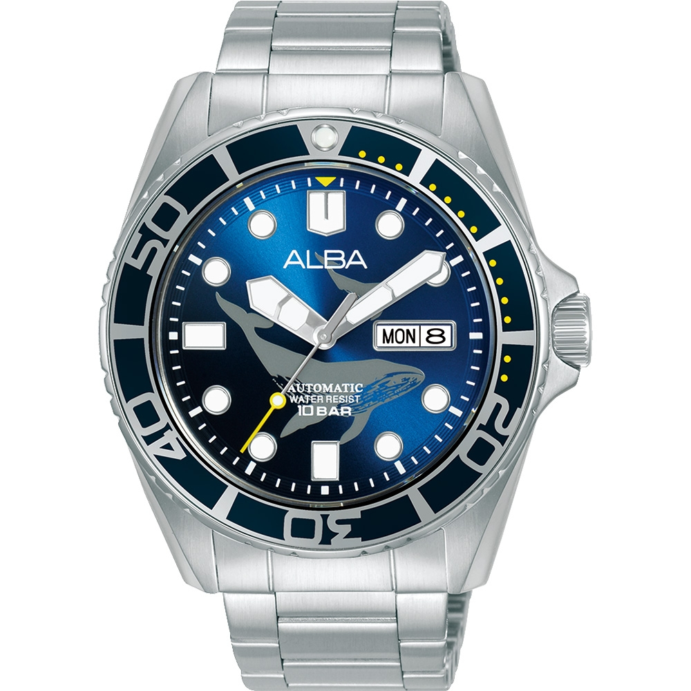 ALBA 雅柏 Tokyo Design 藍鯨機械錶-43mm  AL4617X1/Y676-X081B, , large