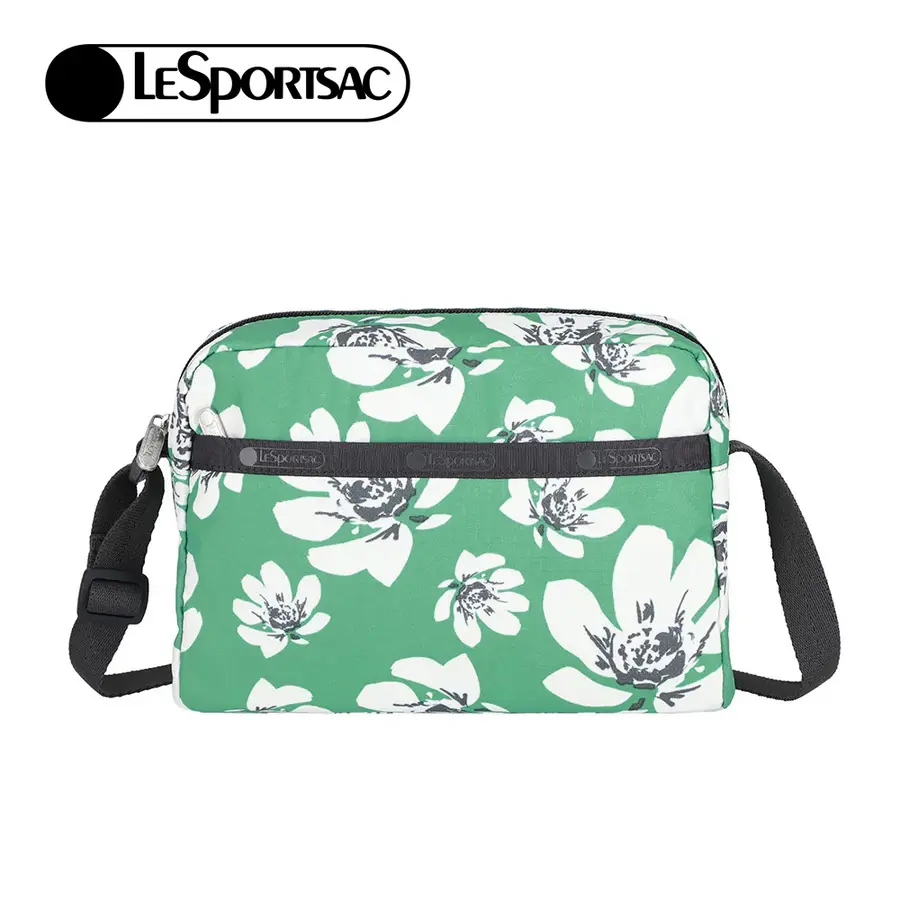 Lesportsac Daniella Crossbody 拉鍊斜背包 / 翠綠花園, , large