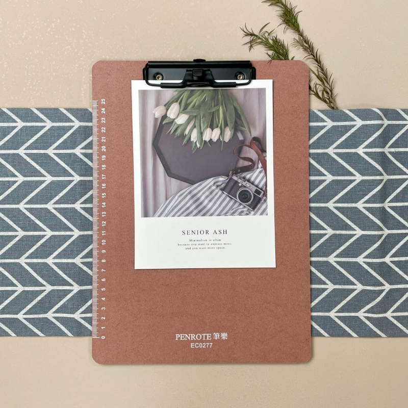 Multi-Functional A4 Wooden Clip Board &ndash; Honey Brown, , large