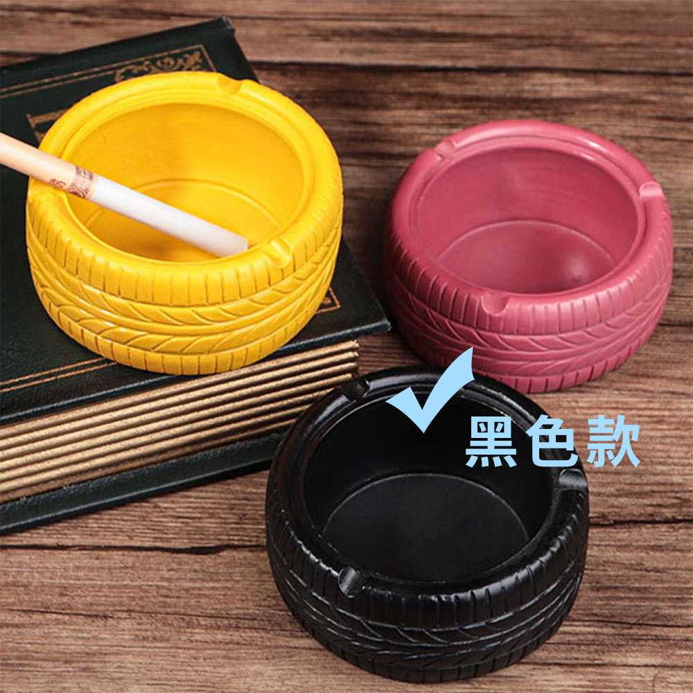 Smoking in Style 【Tire Ashtray】Vintage vibe &mdash; looks great as both an ashtray and a decorative piece., , large