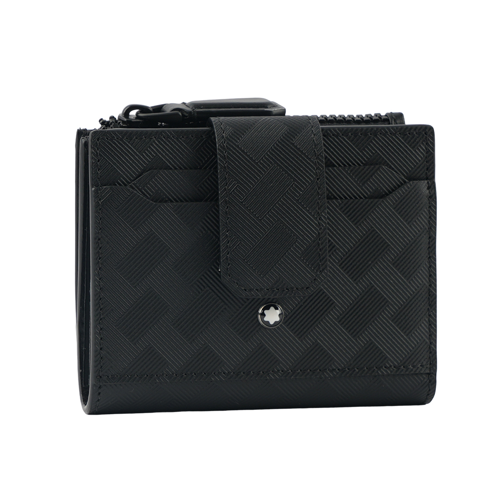 Montblanc 萬寶龍 Extreme 風尚系列3.0 釦式迷你二折短夾/黑色, , large