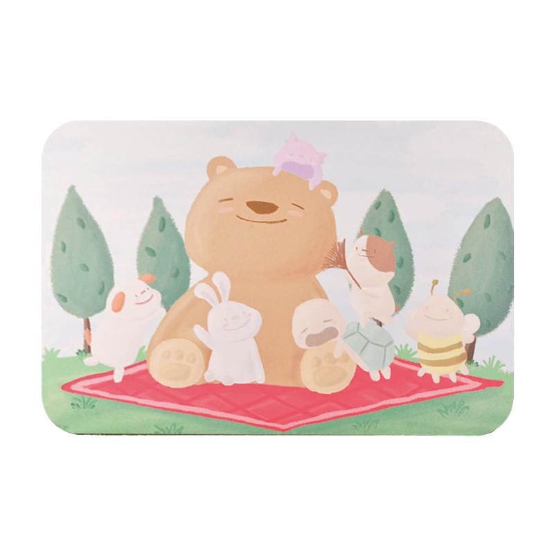 【Monster】 Soft Diatomaceous Earth Absorbent Mat – NewGen Designer Series (60x40cm) – Picnic Time, , large