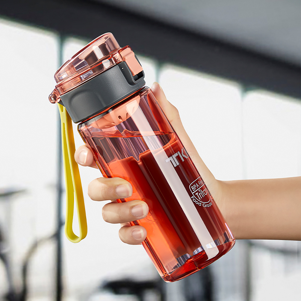 【TKK】美國進口Tritan辛格系列 手提式 運動水壺550ML(直飲口設計)-鑽石黑, , large