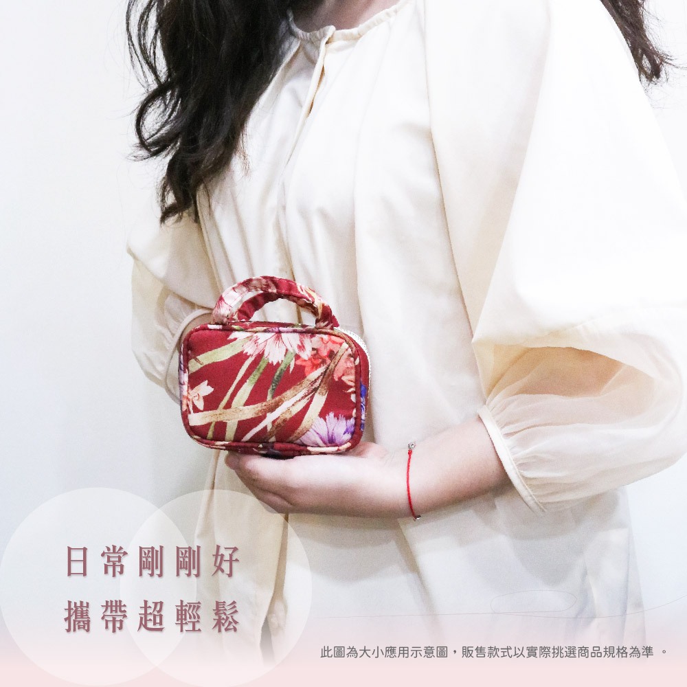日本製 【Passage Bois】玫瑰 首飾化妝包, , large