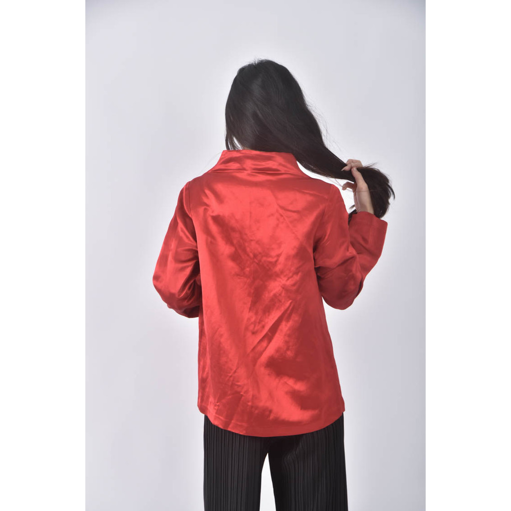 (L) liviana conti中國風紅色外套二手衣, , large