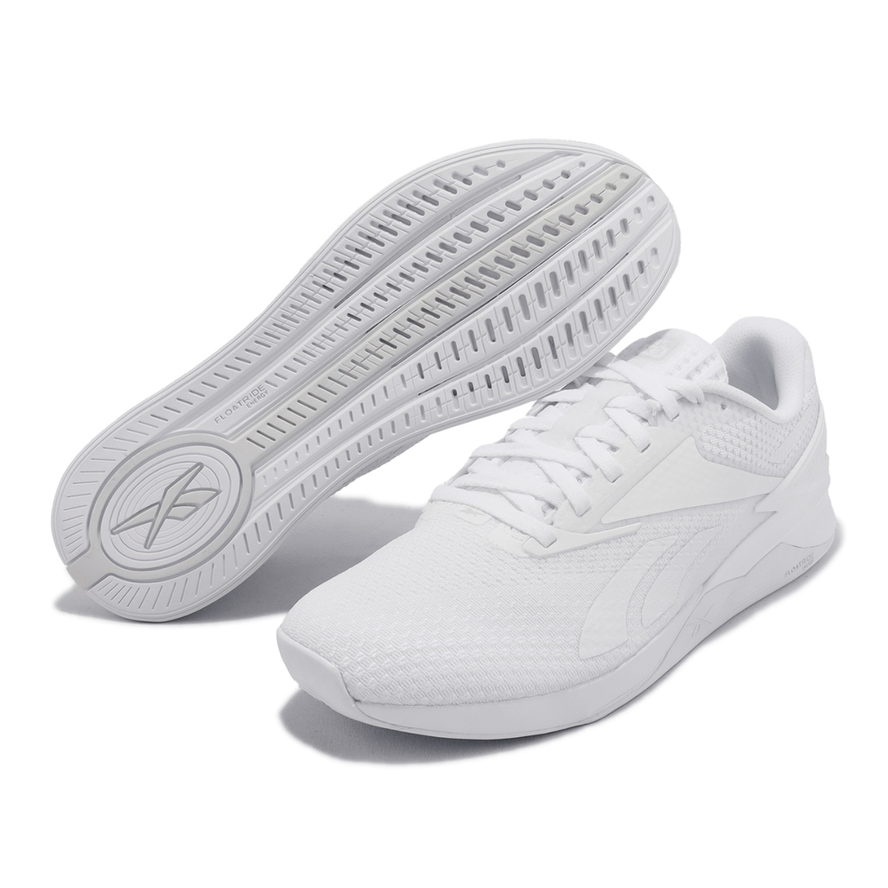 Reebok NANO X3 CrossFit 小白鞋 男女鞋 訓練鞋 純白 100033777 US13 US14, , large