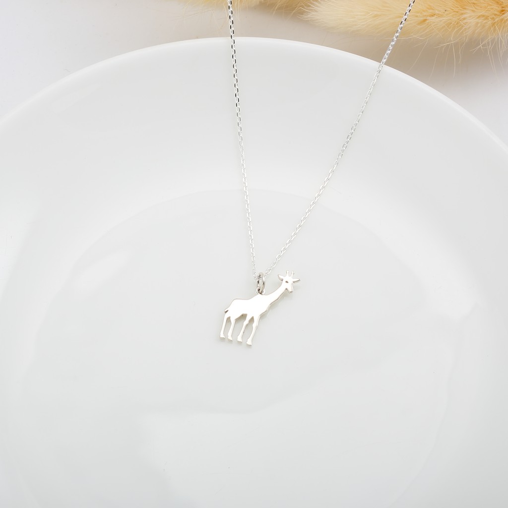 【Angel & Me】可愛 長頸鹿 Giraffe s925 純銀 項鍊 生日 情人節 聖誕節 禮物, , large