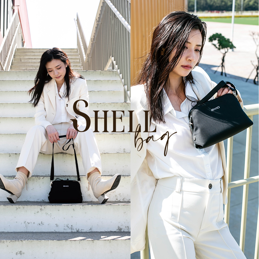 【AXIO】Shell Shoulder bag 經典手作頂級貝殼小肩包(Shell-SK)克拉米色, , large