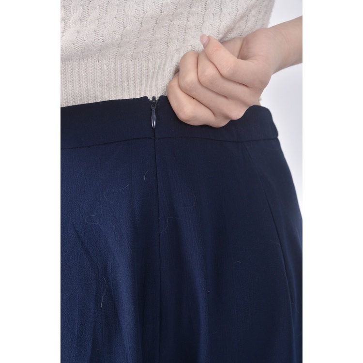 (L) zalora高腰質感藍色長褲二手衣, , large