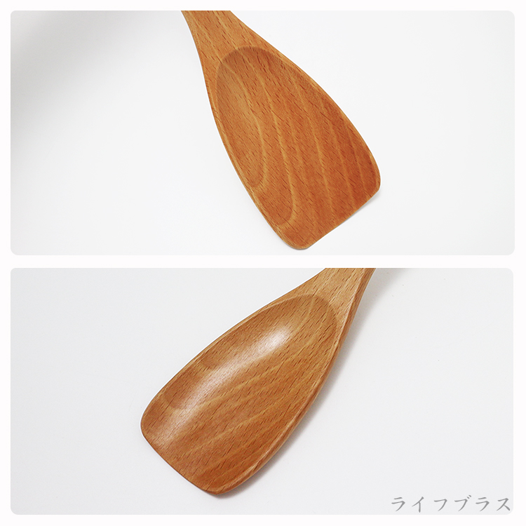 山毛櫸原木修匙/拌匙-2支, , large