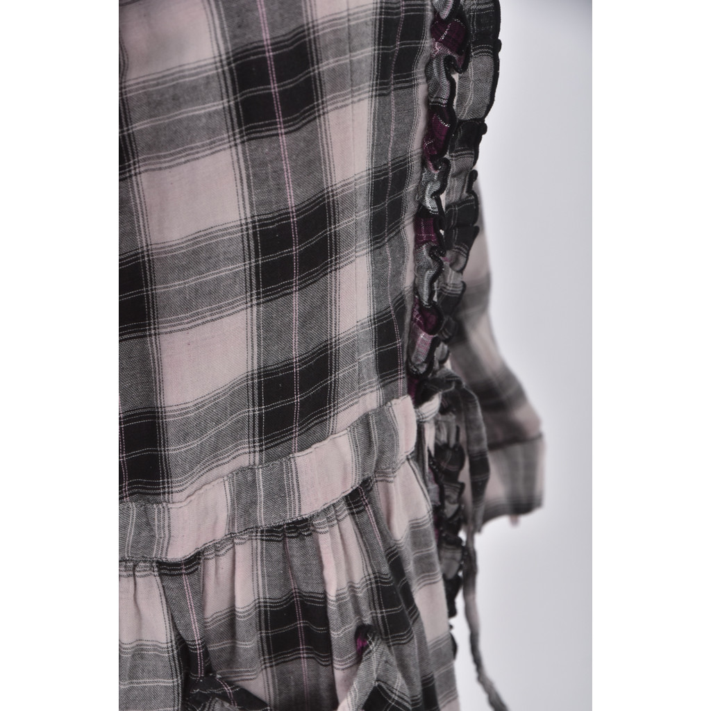 (M) vienus jean棉質長版黑色襯衫上衣二手衣, , large