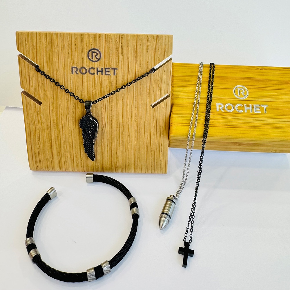 【快速出貨】法國 ROCHET SNIPER系列 不銹鋼男士項鍊 HP8781, , large