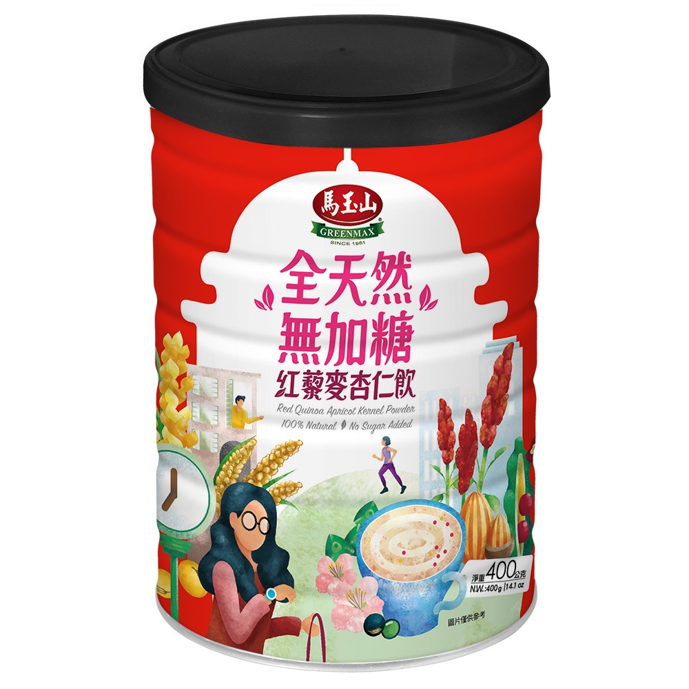 馬玉山全天然無加糖紅藜麥杏仁飲(罐裝) 40, , large