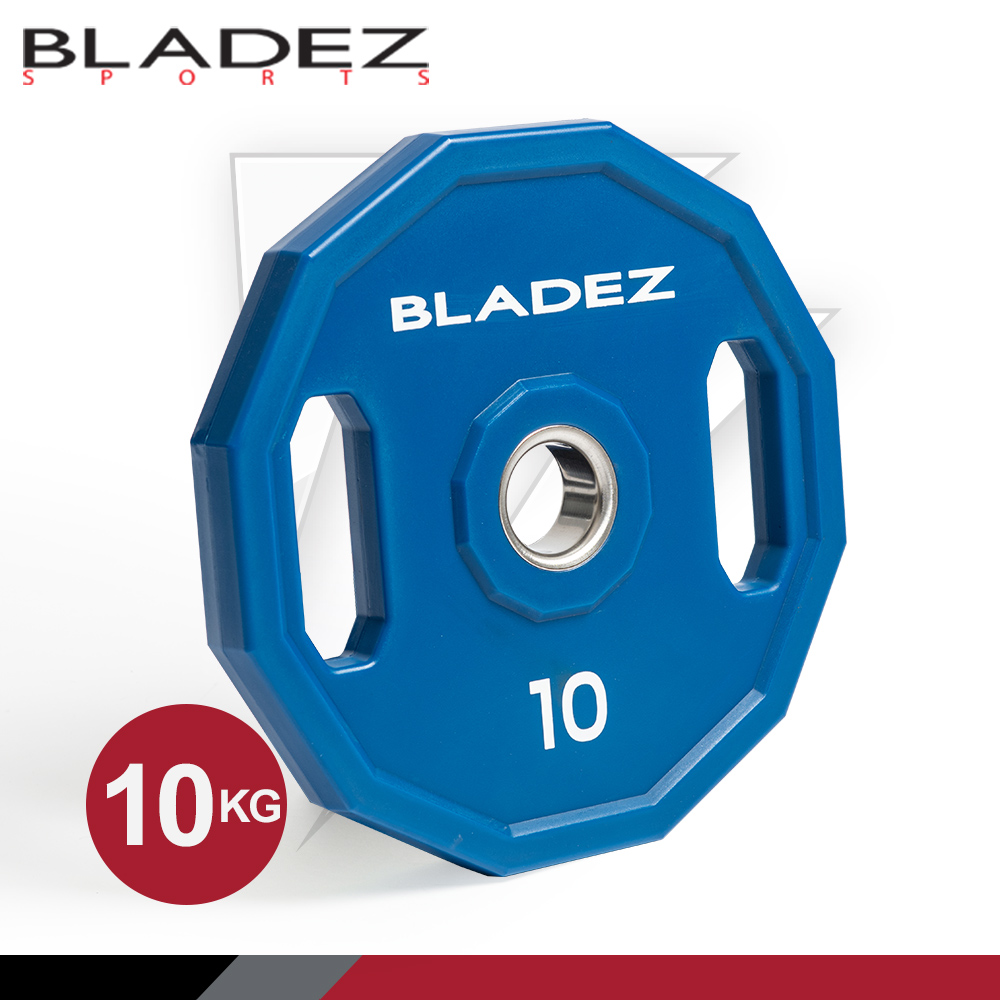 【BLADEZ】OP5-CPU彩色多邊形包膠槓片-10KG (二入組), , large