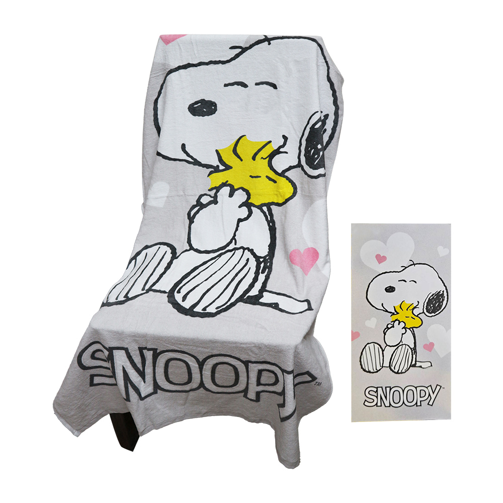 SNOOPY史努比大浴巾-1件, , large