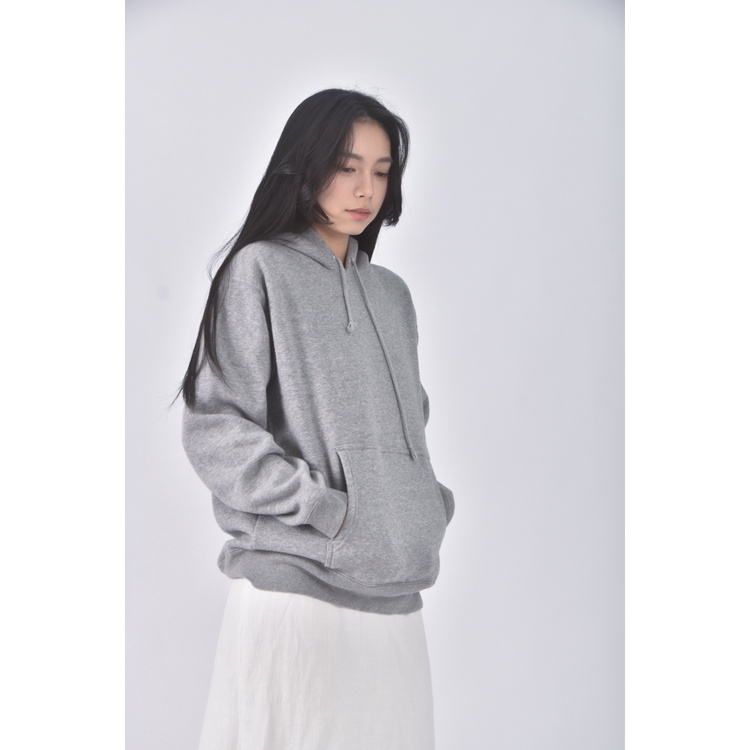 (L) united athle質感棉質連帽灰色長袖上衣二手衣, , large