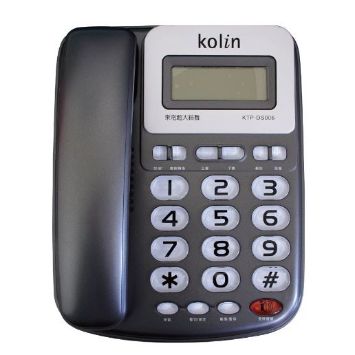 KOLIN 歌林 超大鈴聲有線電話機 KTP-DS006, , large