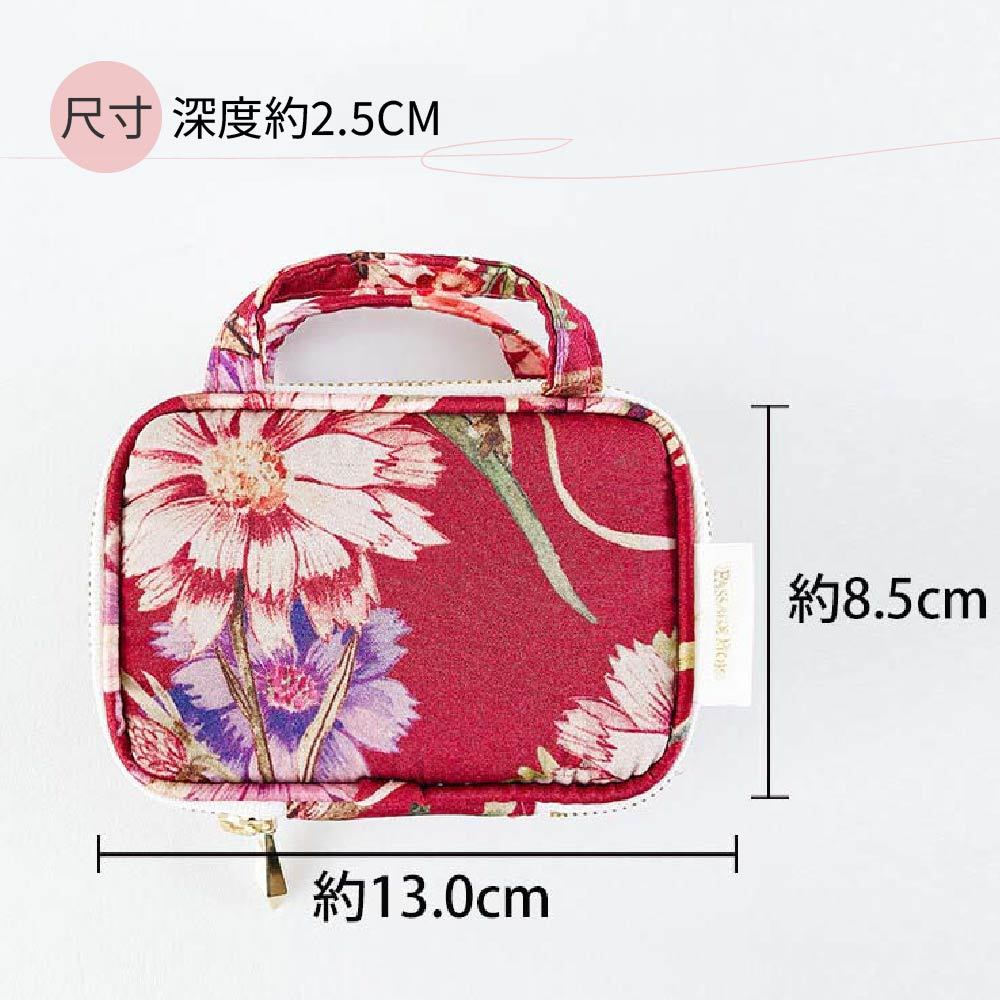 日本製 【Passage Bois】小蒼蘭 首飾化妝包, , large