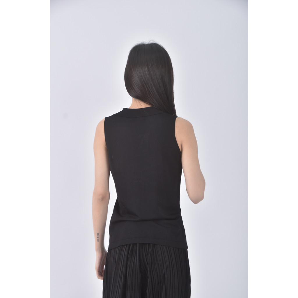 (S) mexx質感無袖黑色上衣二手衣, , large