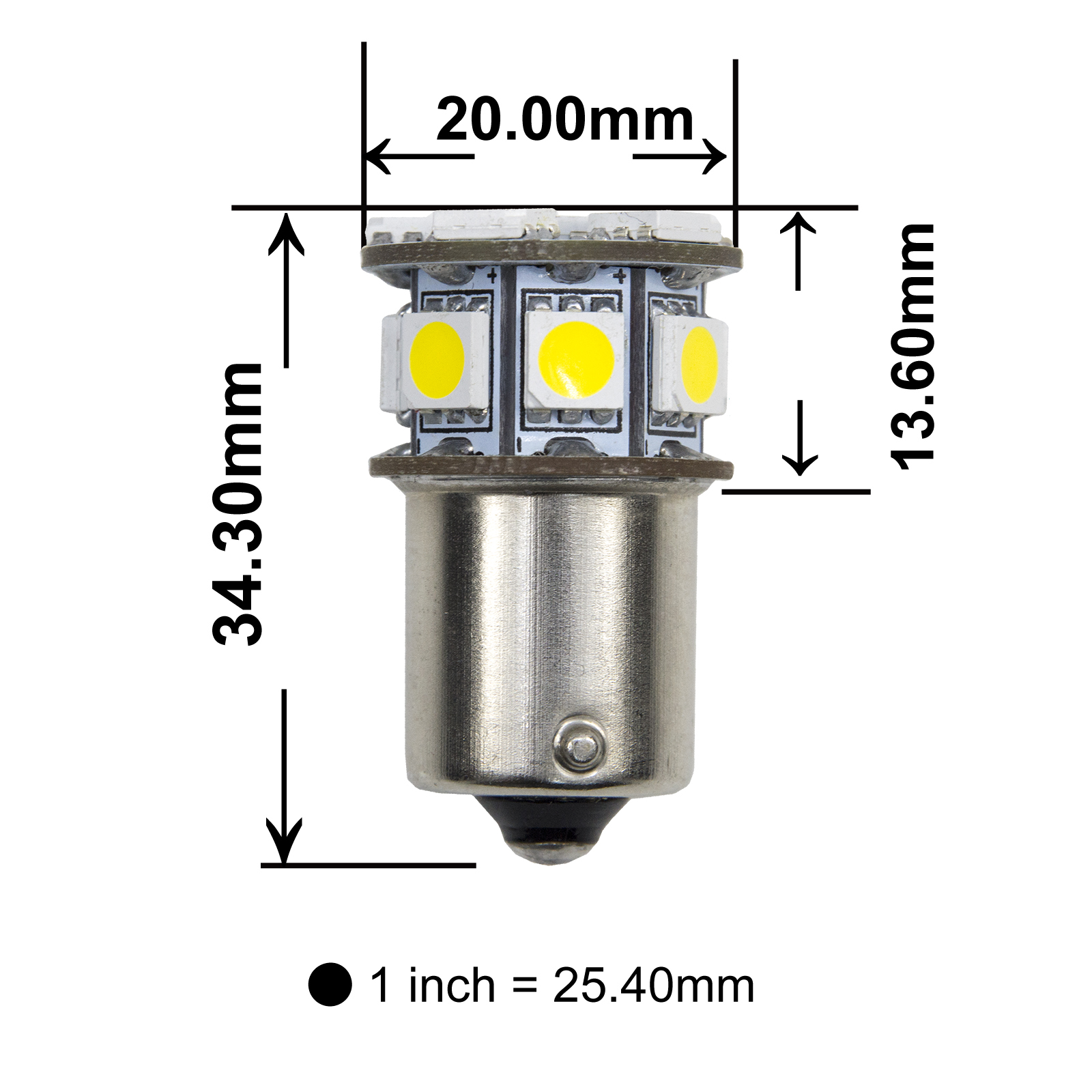 [PA LED]  13SMD LED Turn Signal Light Backup Exterior Light Bulb Blue T20 / 7443 / 7440, , large