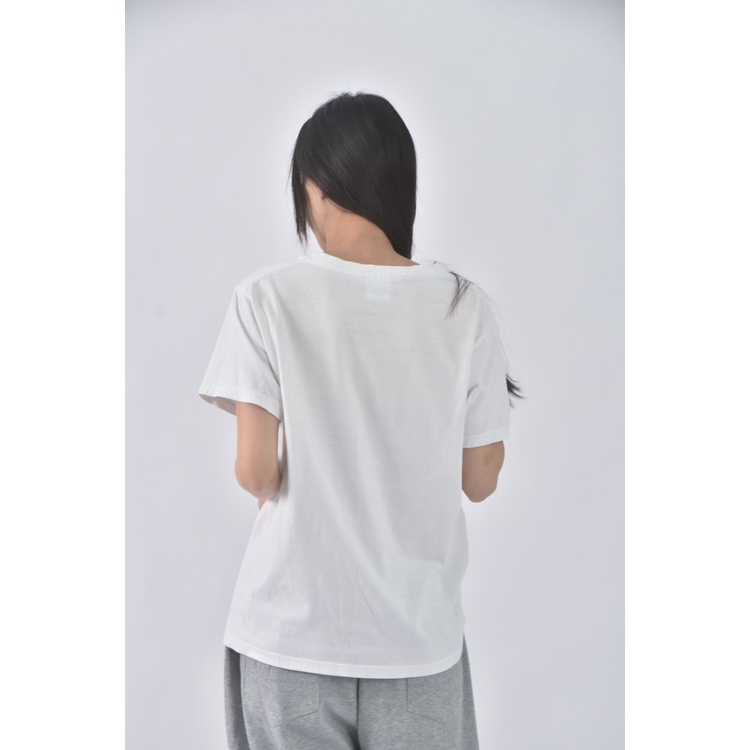(S) 運動棉質純棉白色短袖上衣二手衣, , large