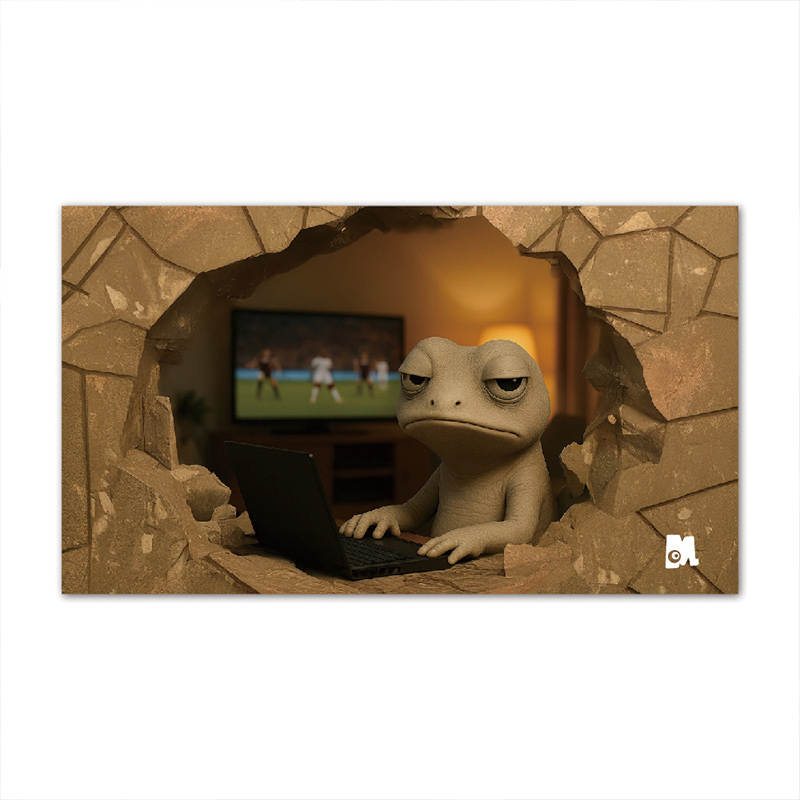 【Monster】 3D Scene Desk Mat (60x34cm) &ndash; Grumpy Gecko