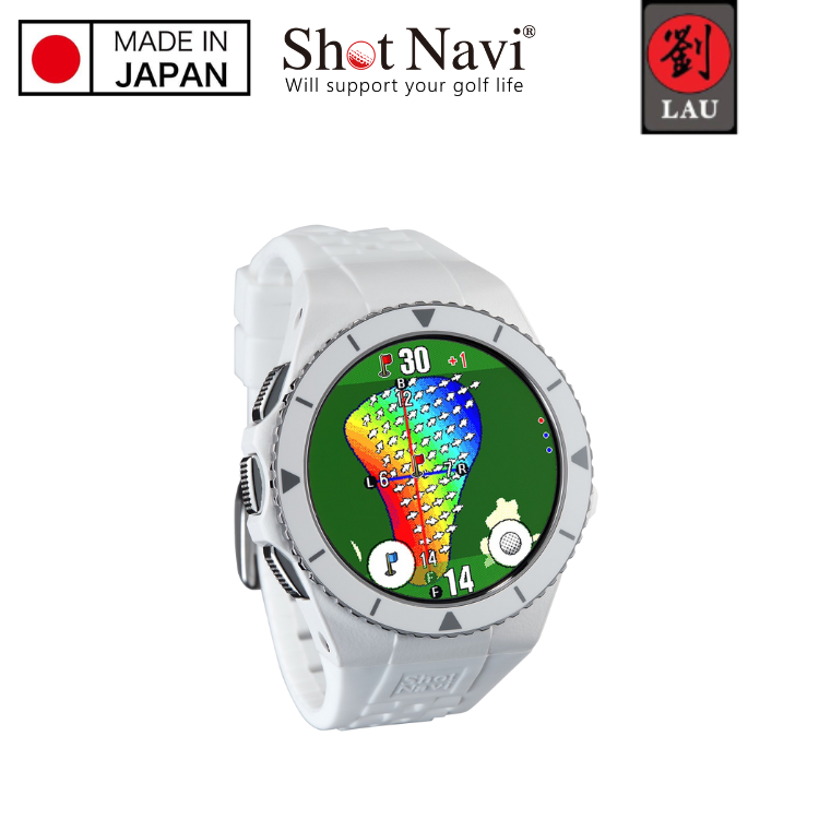 【日本製】Shot Navi Exceeds 高爾夫GPS定位手錶(白), , large
