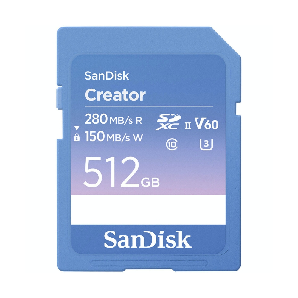 【SanDisk】Creator 512G UHS-II SDXC U3 V60 C10 記憶卡, , large