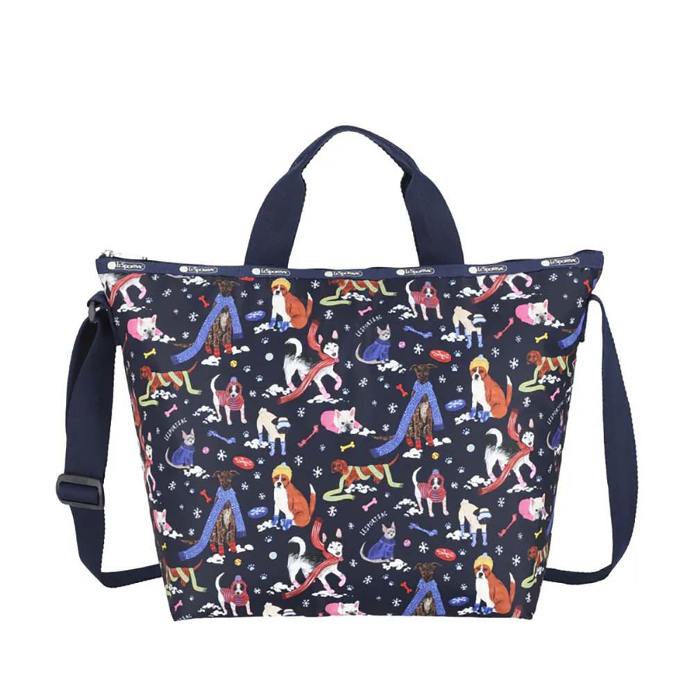 |快速出貨|Lesportsac Deluxe Easy Carry Tote 手提肩背兩用托特包/ 雪國汪星人, , large