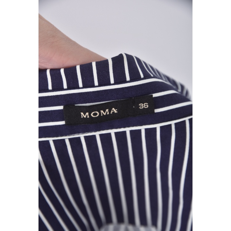 (S) moma質感兩件式藍色上衣二手衣, , large