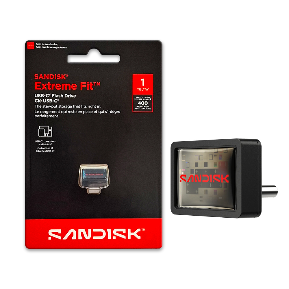 【SanDisk】CZ530 Extreme Fit 1TB USB 3.2 Type-C 隨身碟 安卓 蘋果 適用, , large
