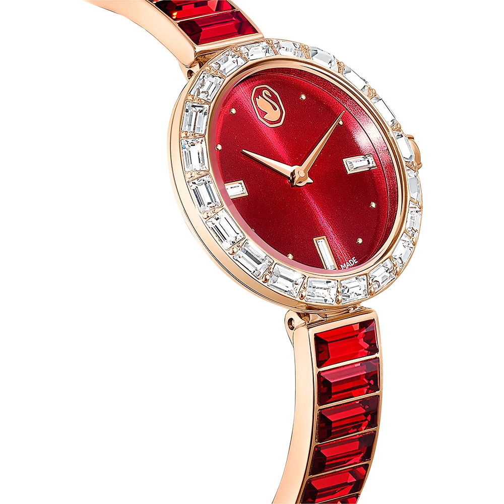 SWAROVSKI 施華洛世奇 Matrix Bangle 方形切割水晶手鐲式手錶 女錶-25mm(5690811), , large