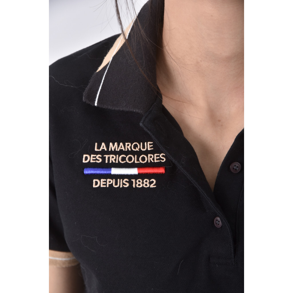 (S) le coq sportif棉質黑色短袖上衣二手衣, , large