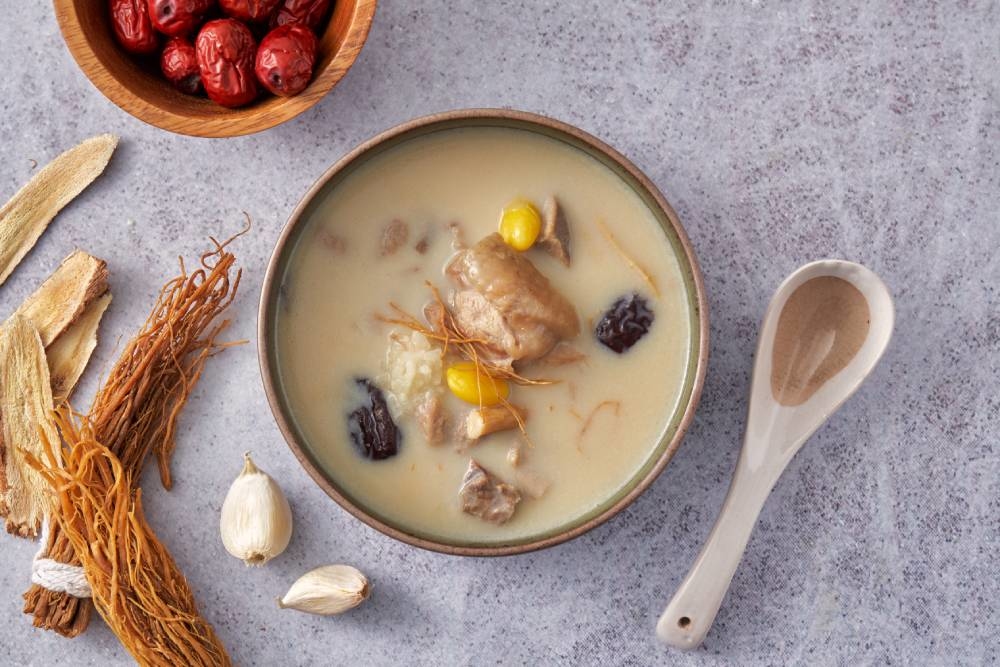 Ginseng and glutinous rice chicken soup(250g), , large