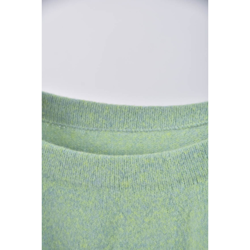 (XS（含）以下) 質感羊毛圓領綠色上衣二手衣, , large