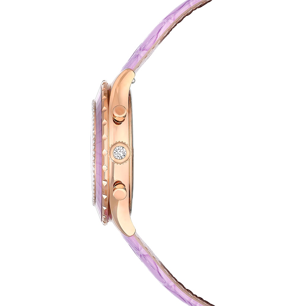 SWAROVSKI 施華洛世奇 Octea Chrono 水晶計時手錶 女錶-37mm(5690804), , large
