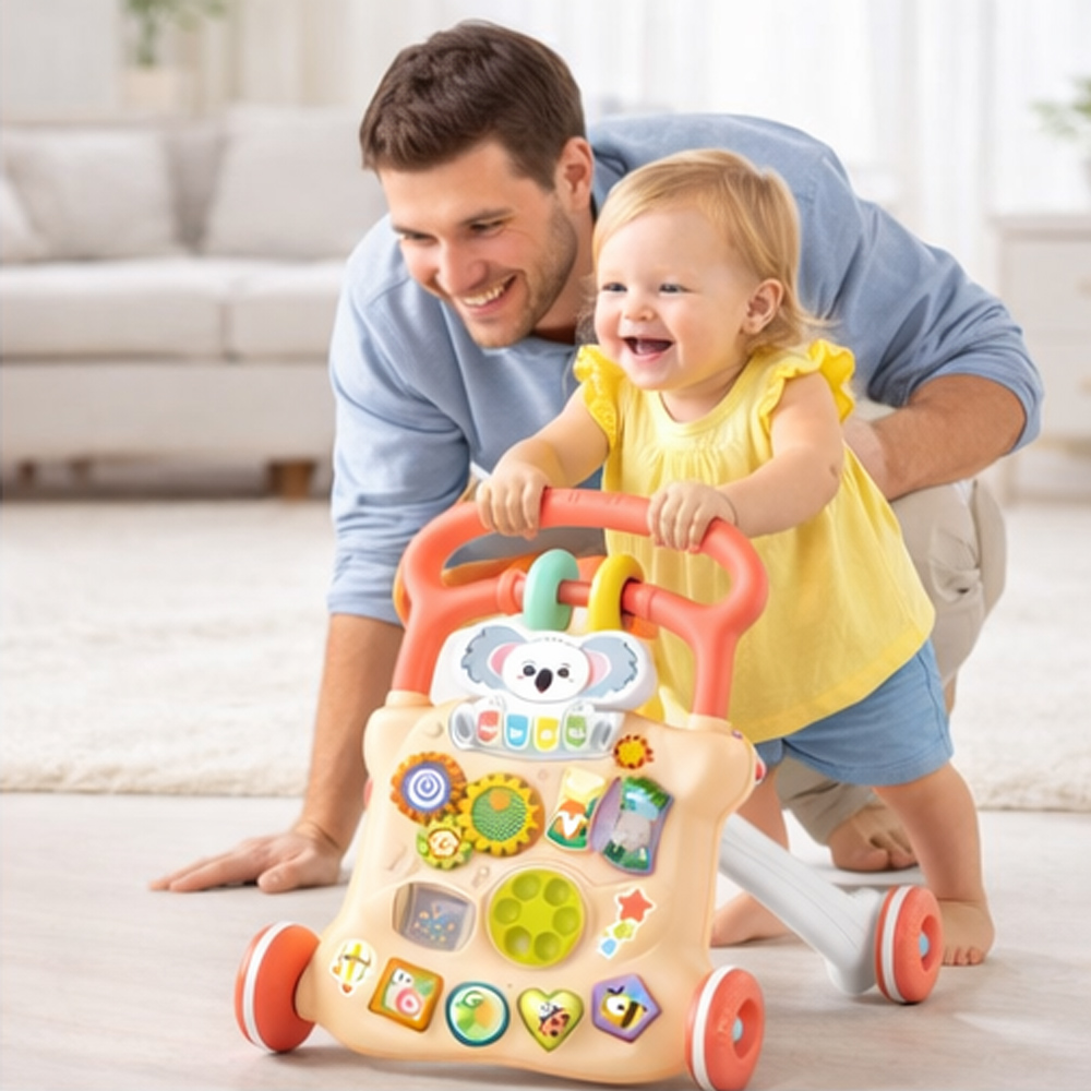 【鼎堅】多功能安全音樂學步車 早教遊戲面板 1歲以上, , large