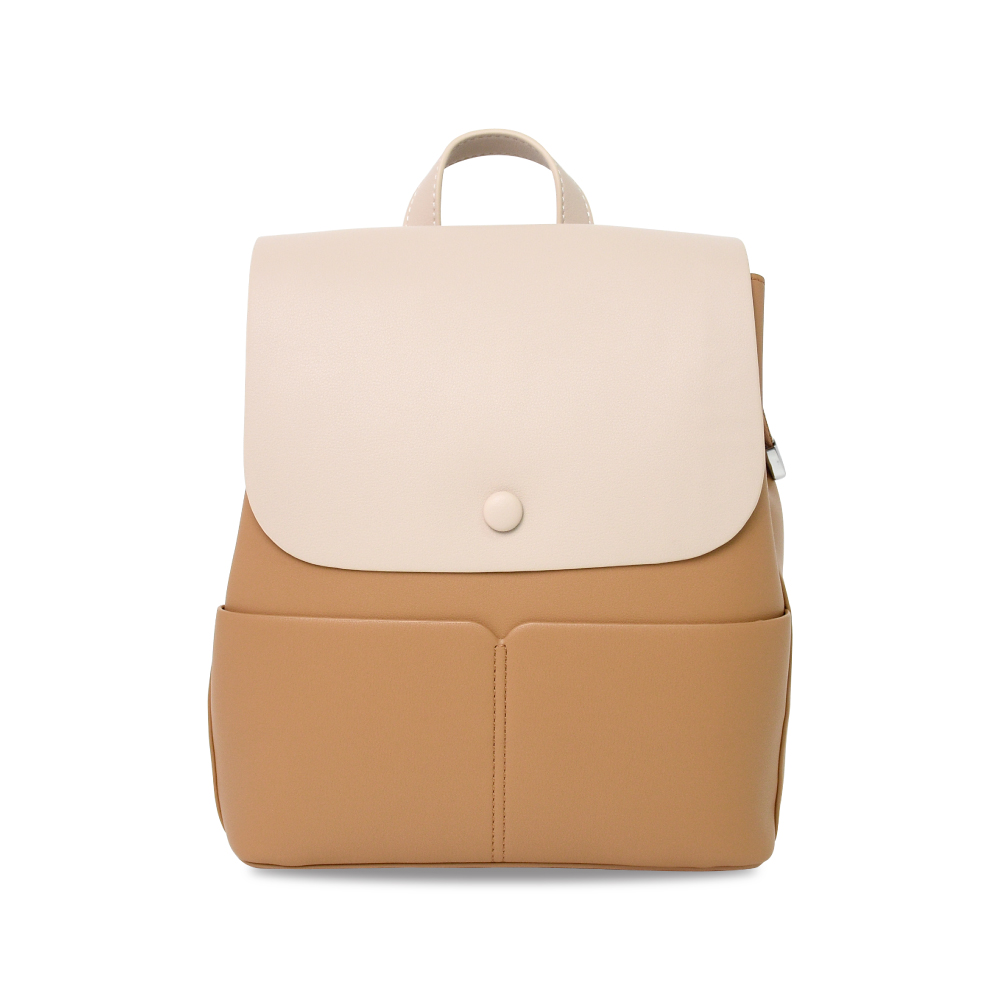 【FORYU】Multi-compartment Large Capacity Versatile Backpack Date Bag Fashionable Backpack for Going Out (Beige Brown), , large