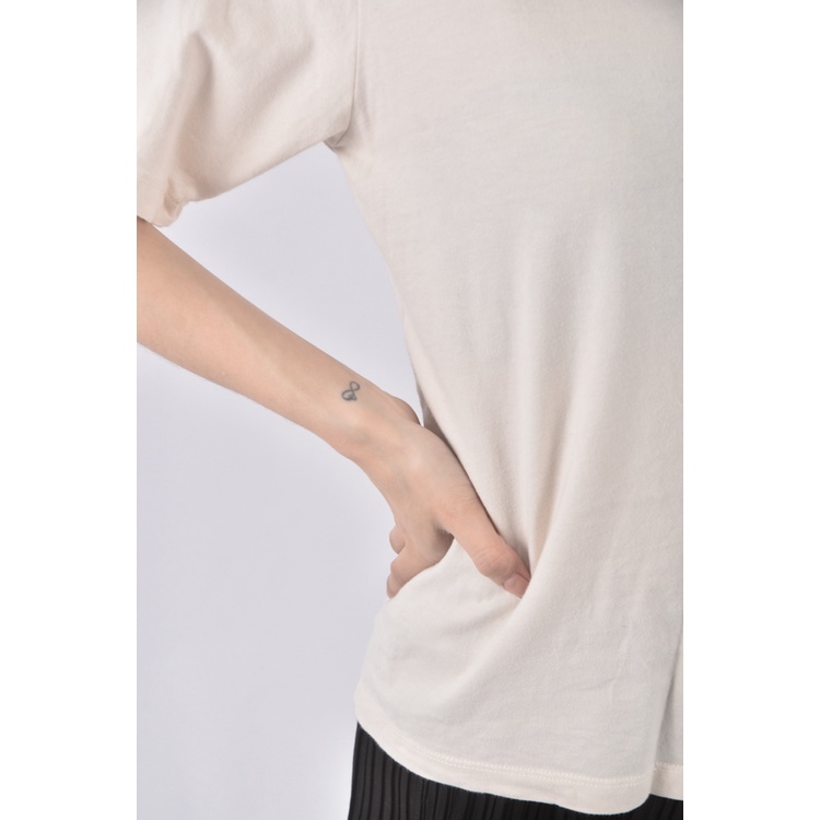 (M) meier q棉質純棉粉色短袖上衣二手衣, , large