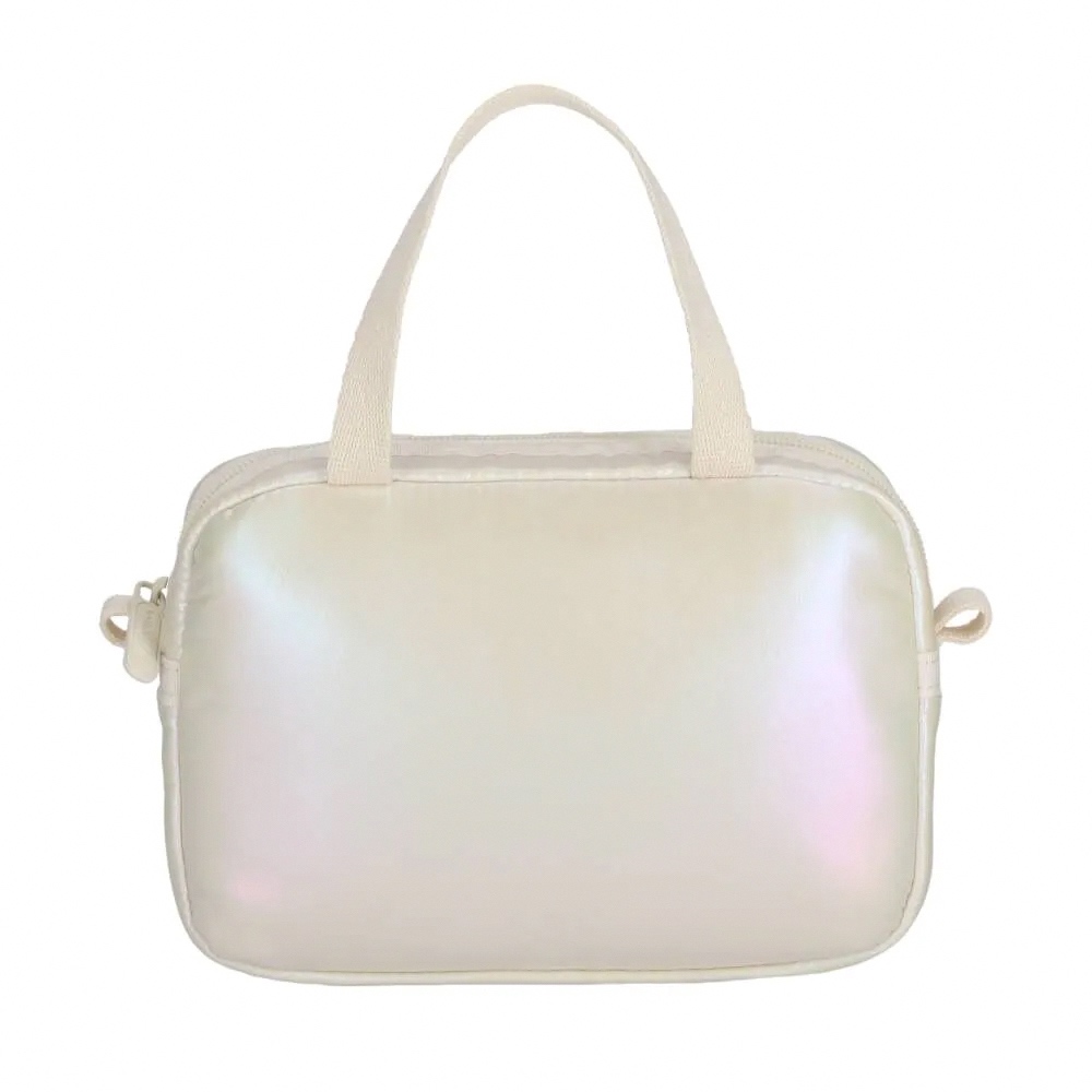 Lesportsac 珍珠奶油色手提化妝包 收納包 盥洗包 送禮 禮物(漸層光影), , large