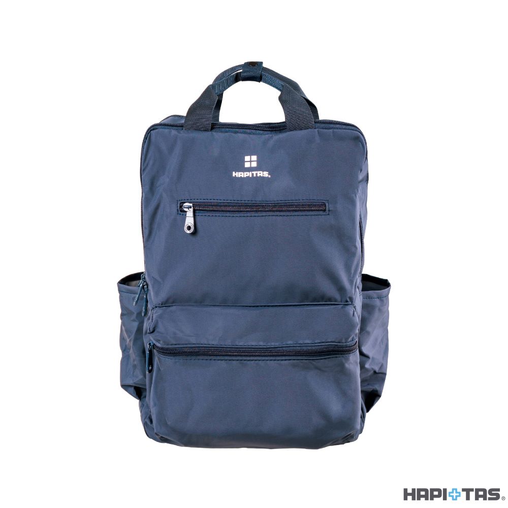 【HAPI+TAS】摺疊手提後背包 HAP0103-霧面深藍, , large