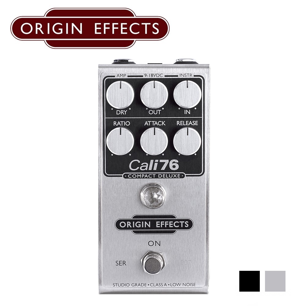 Origin Effects Cali76 Compact Deluxe 黑色/銀色 效果器【敦煌樂器】, , large