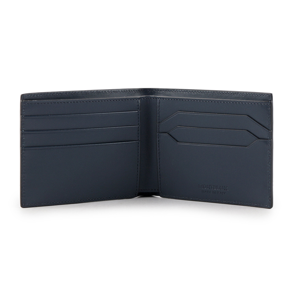 Montblanc 萬寶龍 Extreme 風尚系列3.0 牛皮對開6卡短夾/墨藍色, , large