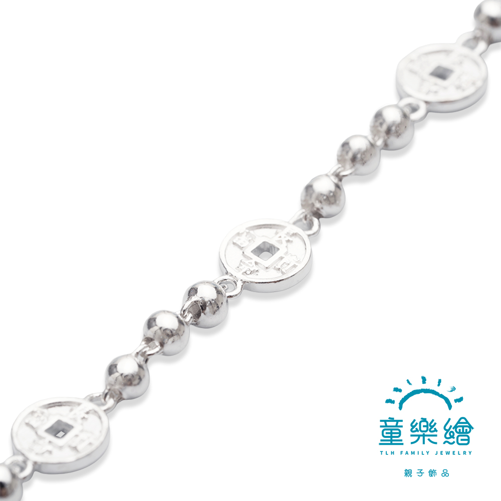 【童樂繪金飾】兒童純銀手鍊 長命富貴圓珠 (彌月銀飾 滿月禮 寶寶足銀), , large